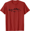 Fishing Cod Fish Cod Fish Graphic Fisherman T-Shirt - Cranberry Red