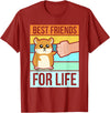 Funny Cute Hamster Gifts Face T-Shirt Best Friends T-Shirt - Cranberry Red
