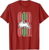Cute Rabbits Lover Bunny Graphic T-Shirt in Cranberry Red