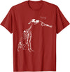Halloween Boop Dog Skeleton Hand Dog Lover Spooky Season T-Shirt - Cranberry Red