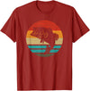Fishing Accessories & Clothing Gifts Women Men Fish Retro Style Vintage T-Shirt - Cranberry Red