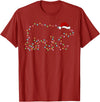 Xmas Lighting Polar Bear Christmas Gifts Polar Bear Xmas Lighting Santa Hat Polar Bear Christmas T-Shirt - Cranberry Red