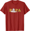 Disney The Lion King Papa Father's Day Mufasa & Simba Sketch T-Shirt - Cranberry Red