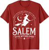 Salem Witch Halloween Apparel Salem Local Witches Union 1692 Witch Halloween Costume T-Shirt - Cranberry Red