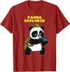 Panda Bear Lovers Clothing Panda Explorer T-Shirt - Cranberry Red