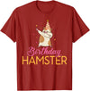 Birthday Hamster Cute Hamster Lover T-Shirt - Cranberry Red