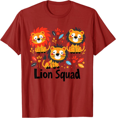 Lion Squad Design for Lion Lover Stuff | Cool Lion T-Shirt