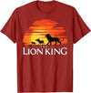 Disney Lion King Sunset T-Shirt - Cranberry Red