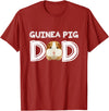 Cavy Breeder Fancier Accessories Clothes Guinea Pig Dad Father's Day Piggy Lover Owner Stuff Cavy T-Shirt - Cranberry Red