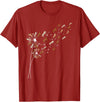 Funny Horse Shirts Dandelion Horses - Horse Lovers Rider T-Shirt - Cranberry Red
