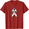 Jay Moe Design Bear, Pride, Gay Pride, Bear Pride Flag, Gay, Rainbow Flag T-Shirt - Cranberry Red