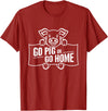 Mt. Nebo Apparel Go Pig or Go Home T-Shirt T-Shirt - Cranberry Red