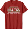 CyberCPU What Doesn't Kill You Makes You Stronger (Except Bears) T-Shirt - Cranberry Red