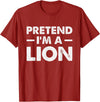 Pretend I’m A Lion Pretend I'm A Lion T-Shirt - Cranberry Red
