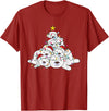 Funny Animals For The Holidays Polar Bear Christmas Tree Funny Animal Christmas Polar Bears T-Shirt - Cranberry Red