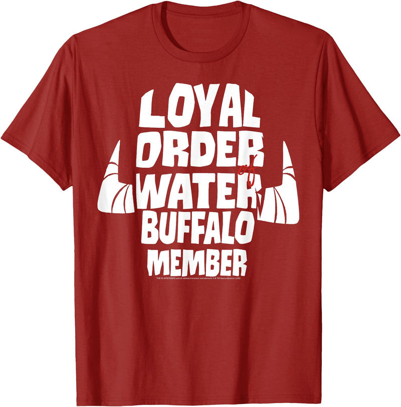 The Flintstones Loyal Order Of Water Buffalo Member T-Shirt - Cranberry Red