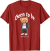 Bahaa's Tee Born To Be Different, Cool Teddy Bear Quotes Graphic Designs T-Shirt - Cranberry Red