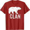 Bear Clan Founding Fathers Clothing Apparel Bear Clan Native American Pride Founding Fathers Tribe T-Shirt - Cranberry Red