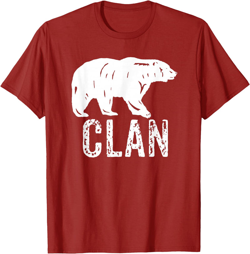Bear Clan Founding Fathers Clothing Apparel Bear Clan Native American Pride Founding Fathers Tribe T-Shirt - Cranberry Red