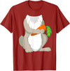 Rabbit Costume for Halloween Bunny Animal Cosplay T-Shirt in Cranberry Red