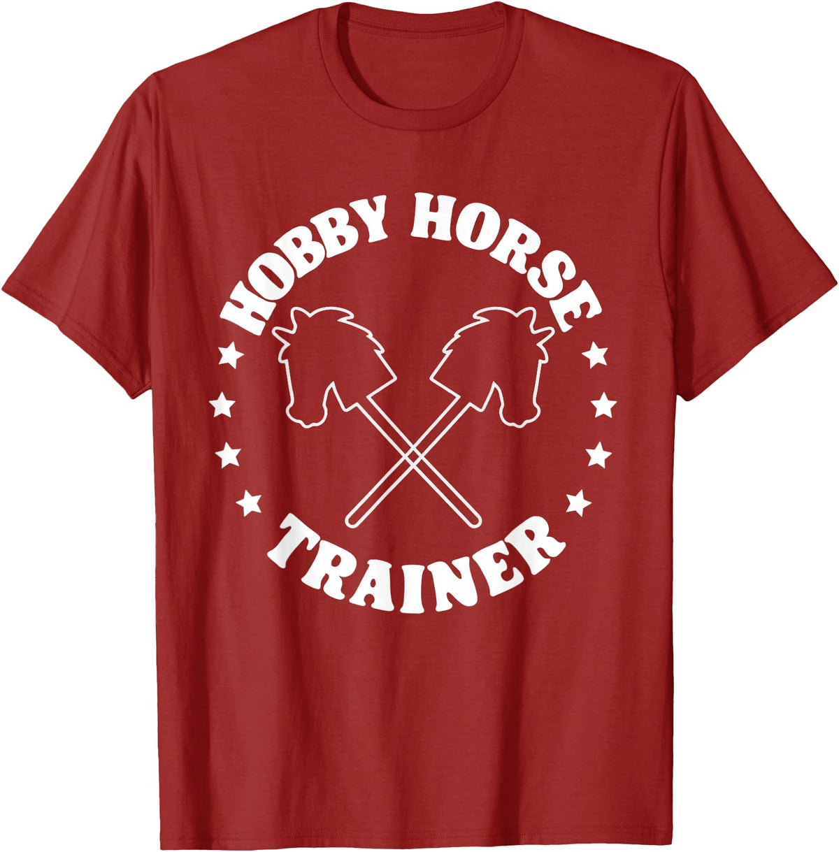 Hobbyhorsing Tees For Men Women Hobby Horse Riding Trainer Funny Hobby Horsing T-Shirt - Cranberry Red