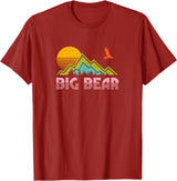 "Big Bear" Retro Sunset Mountain T-Shirt