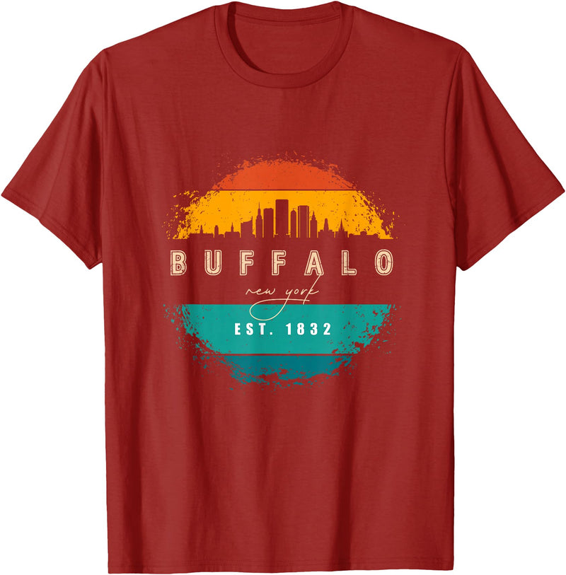 BASBO City of Buffalo New York T-Shirt - Cranberry Red