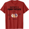 Sweet Anatomy of a Furry Potato Guinea Pig Gifts Anatomy Of A Furry Potato Guinea Pig Lover T-Shirt - Cranberry Red