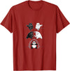 Panda Bear Giant Panda Fusion Dance White Back Panda Bear Giant Panda Fusion Dance Polar White Back Merge T-Shirt - Cranberry Red