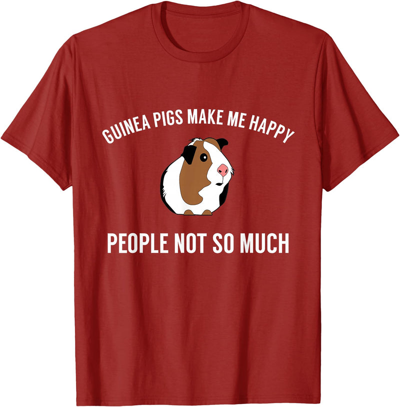 Guinea Pig Accessories & Gifts Funny Guinea Pig Tshirt Gift | Guinea Pig Tee T-Shirt - Cranberry Red