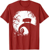 Funny Pig With Moon Halloween Tee Shirt Pig and Moon Halloween T-Shirt - Cranberry Red