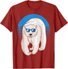 Climate Change Animal Polar Bears Gifts Arctic Animal Lovers Cool Sunglasses Retro Polar Bear T-Shirt - Cranberry Red