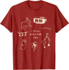 I Still Wish for You Lucky Rabbit 1111 Stars Clover Signs T-Shirt in Cranberry Red