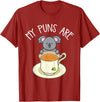 My Puns Are Koala Tea Koala Lover Gift T-Shirt - Cranberry Red