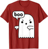 Ghost of disapproval Shirts Gifts Funny Thumbs Down Ghost Screaming Boo Disapproval T-Shirt - Cranberry Red