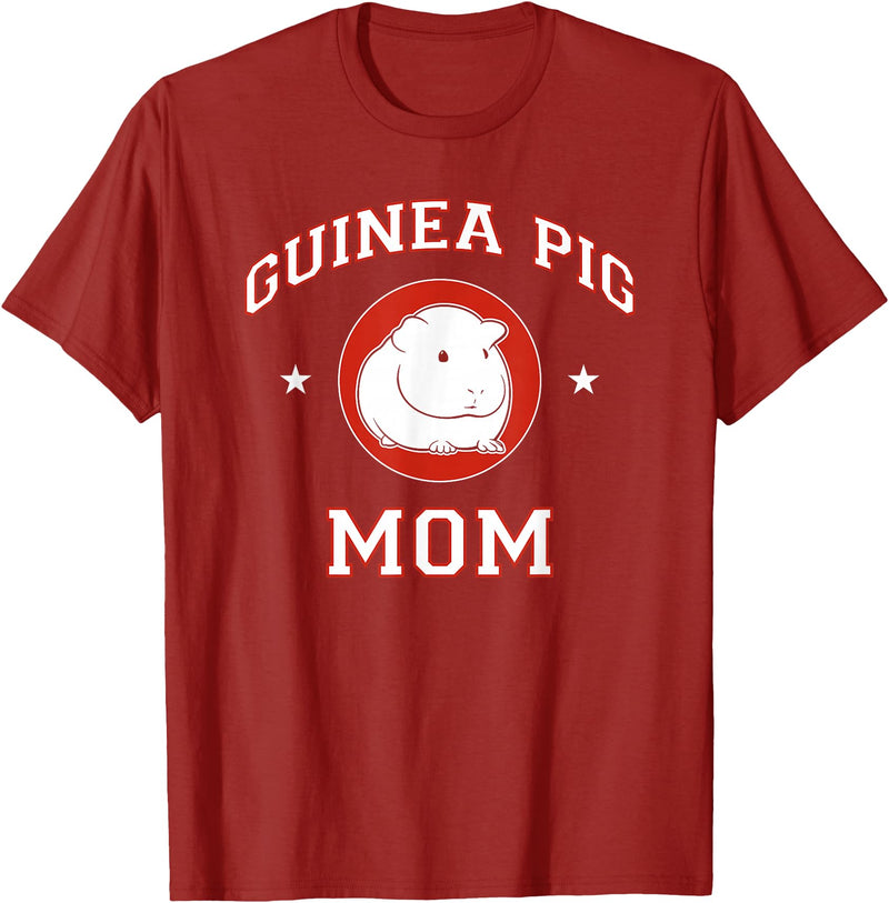 Miller Sye Guinea Pig Mom T-Shirt - Cranberry Red