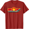 Bear Cave Designs MiG-17 (North Vietnam) T-Shirt - Cranberry Red