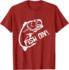 Fish on fish guard T-Shirt - Cranberry Red