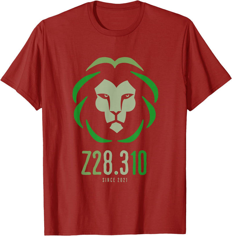 Liberty Styles Z28.310 Since 2021 Funny Lion T-Shirt - Cranberry Red