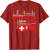 Simply Swiss Why I Love Switzerland T-Shirt - Cranberry Red