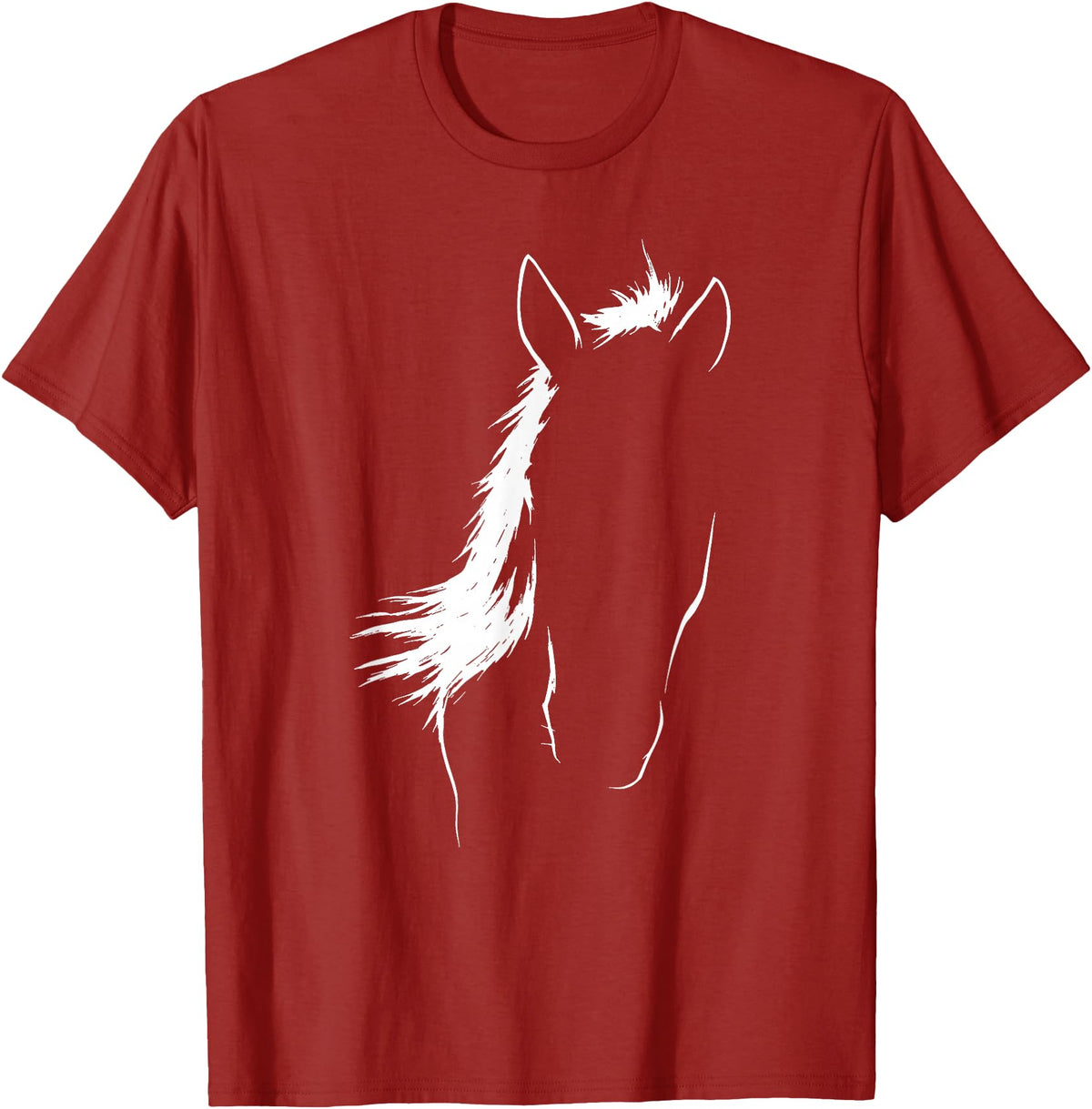 Horseback Enthusiasts Race Horse Equestrian Rider Horse Art Equestrian Horse Lover Rider Horseback Derby Horse T-Shirt - Cranberry Red