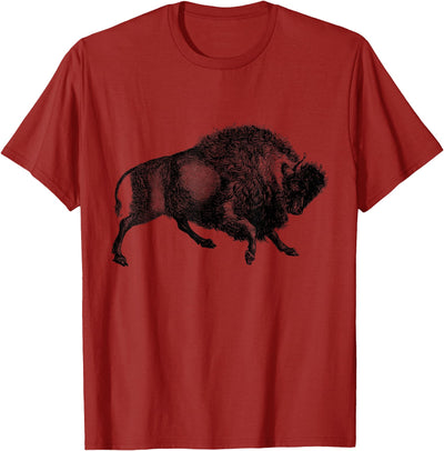 Cow Buffalo American Bison Vintage T-Shirt