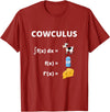 Math Geek Collection Funny Maths Cowculus Math Cows Product T-Shirt - Cranberry Red
