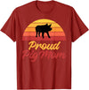 Pig Lover Gifts & Accessories Proud Pig Mom Pig Owner Pig Farmer Pig Mother T-Shirt - Cranberry Red