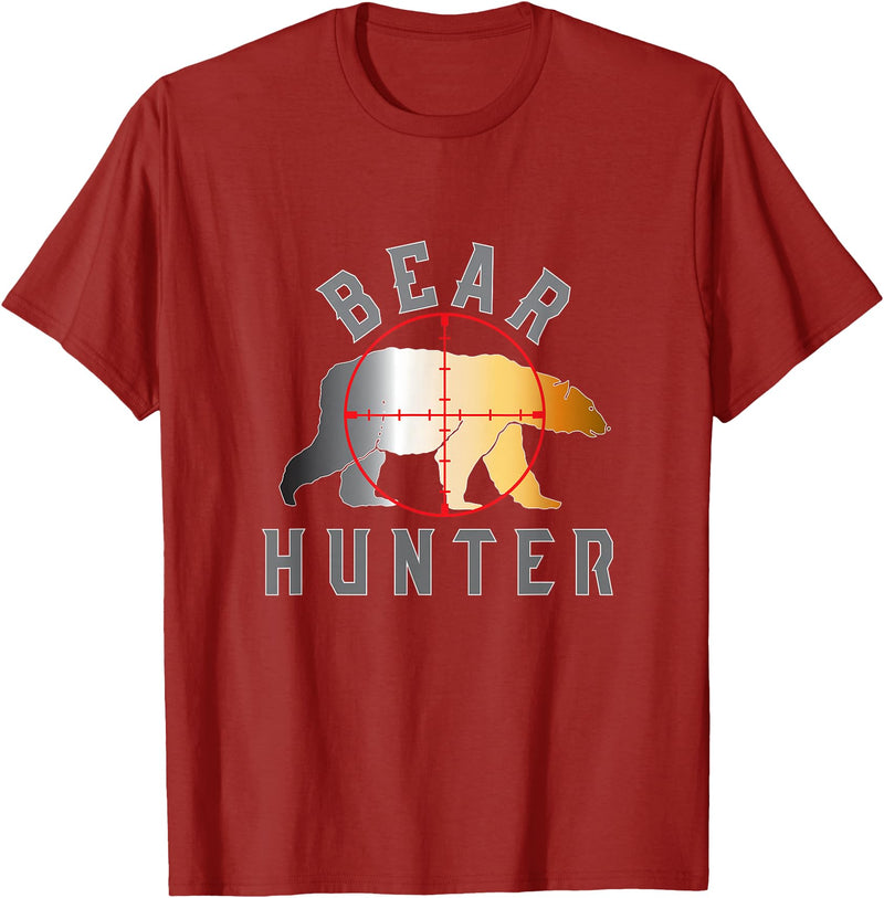 Gay Pride Gear Bear Hunter Gay Bear T-shirt For Men T-Shirt - Cranberry Red