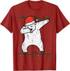 Christmas Shirts Pajamas PJ Men Women Kids Gifts Dabbing Polar Bear Dab Xmas Christmas Boys Kids Girl Youth T-Shirt - Cranberry Red