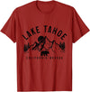 We Love Lake Tahoe - California Nevada Lake Tahoe California Nevada Mountains Bear Nature Vintage T-Shirt - Cranberry Red