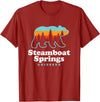 Steamboat Springs Colorado Bear T-Shirt - Cranberry Red
