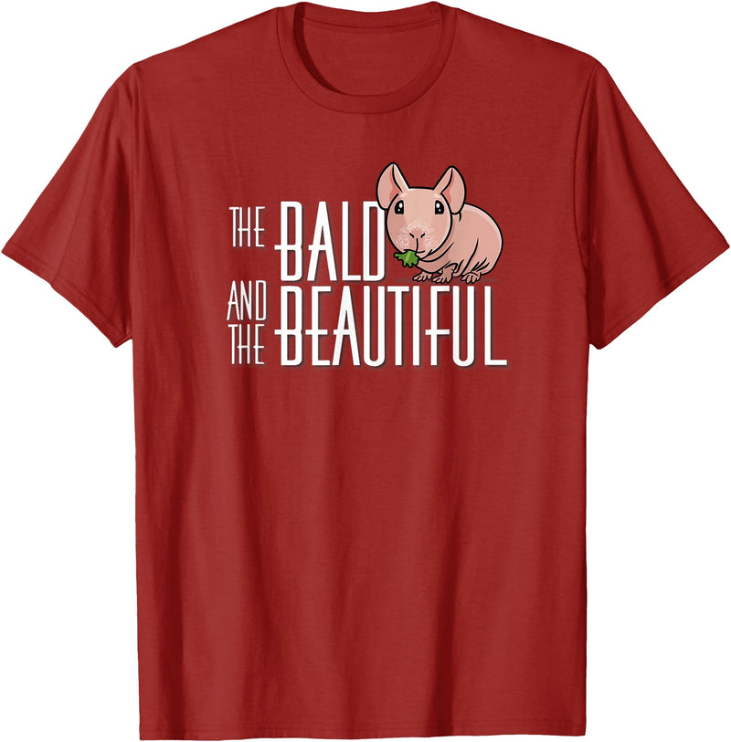 Kids Wheek Skinny Pig Mom Gifts T Shirts & Hoodies Funny Kawaii Kids Bald Beautiful Hairless Guinea Pig Lover T-Shirt - Cranberry Red