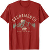 We Love Sacramento California Sacramento California Mountains Bear Nature Lover Vintage T-Shirt - Cranberry Red